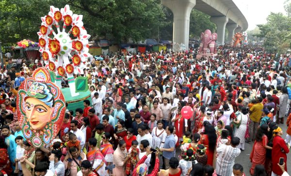 মঙ্গল শোভাযাত্রার নাম বদলে এখন আনন্দ শোভাযাত্রা